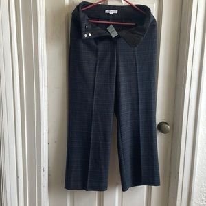 Loft gray plaid pants Sz 2 NWT